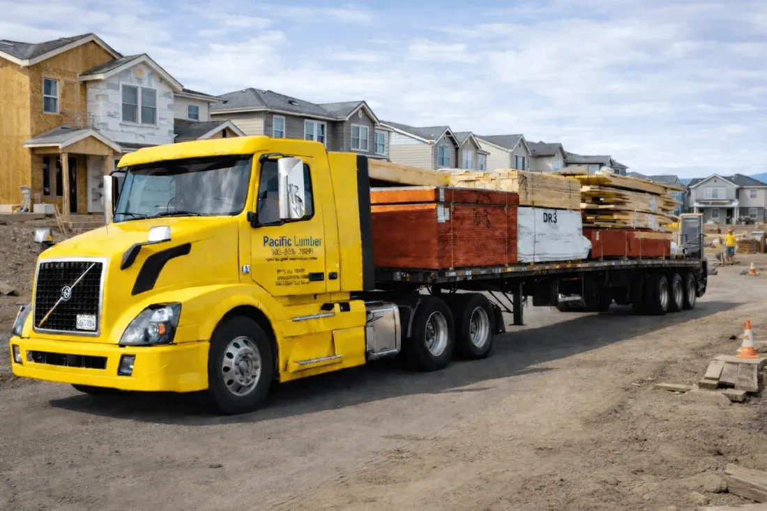Per-lot lumber delivery