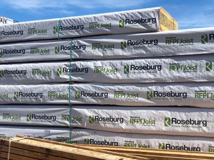 I-Joists stacked