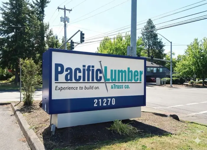 Pacific Lumber company sign